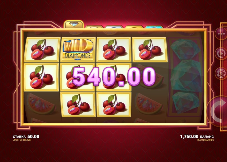 Deco Diamonds выигрыш