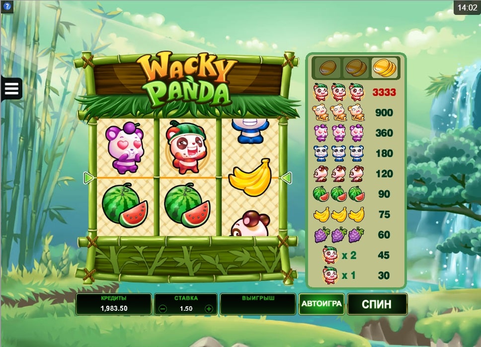Игровой автомат Wacky Panda